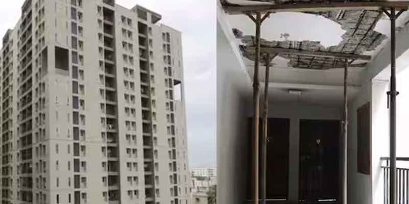 இடிந்து விழும் நிலையில் 17 மாடி கட்டிடம்…மரண பயத்தில் 490 குடும்பங்கள்!