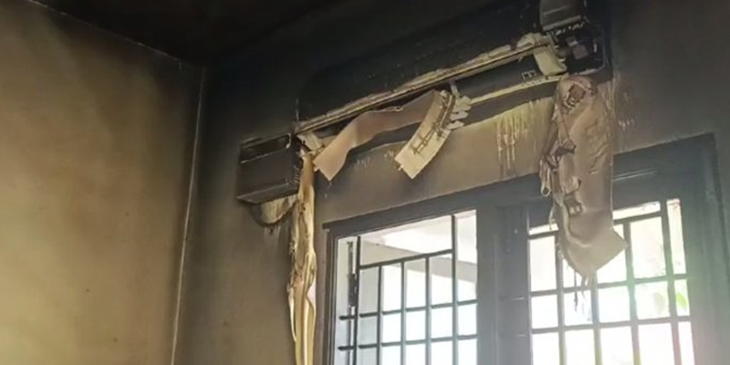 ஏசியில் இருந்து வெளியேறிய கரும்புகை..தாய், மகள் உயிரிழந்த சோகம்