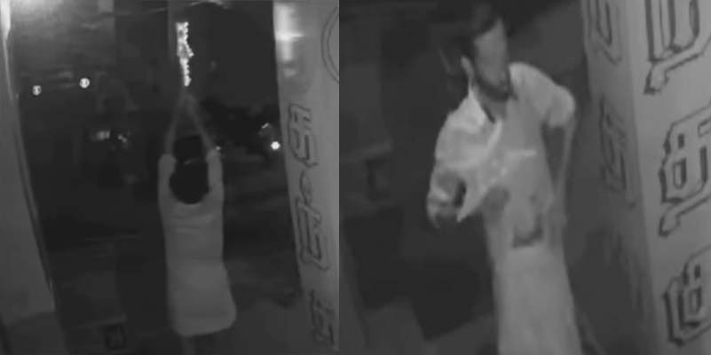 ஸ்டார் லைட்டுகளை வேட்டியின் மூலம் திருடும் சாமத்திய திருடன்..!சிக்கிய CCTV காட்சி..!